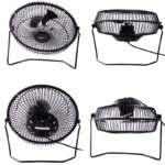 Abanico de Escritorio Metálico USB de 6" Pulgadas,  Negro - Deli  3682 - Imagen 4